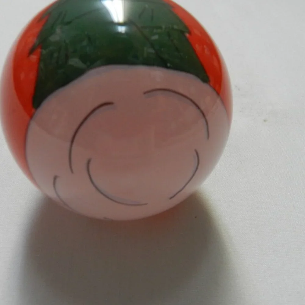 Li Bien Snowman Christmas Ornament Vintage w/ Box Holidays red green 3